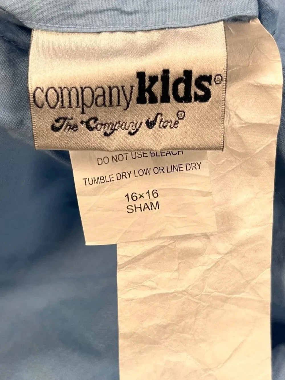 The Company Store Company Kids Set of 2 Pillow Shams Bedding Tractor Mixer Count